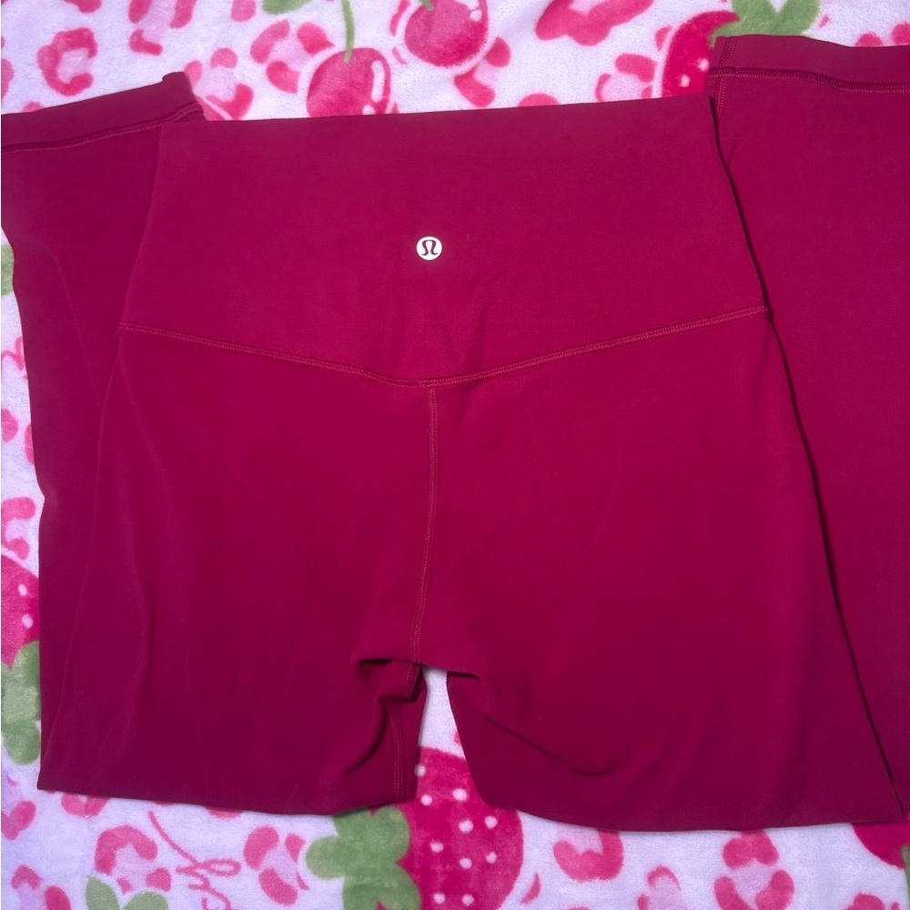 Lululemon Berry Red Leggings